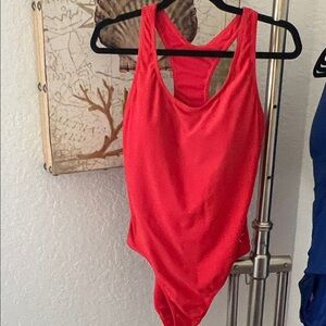 Puma Red Women's One Piece Swimsuit